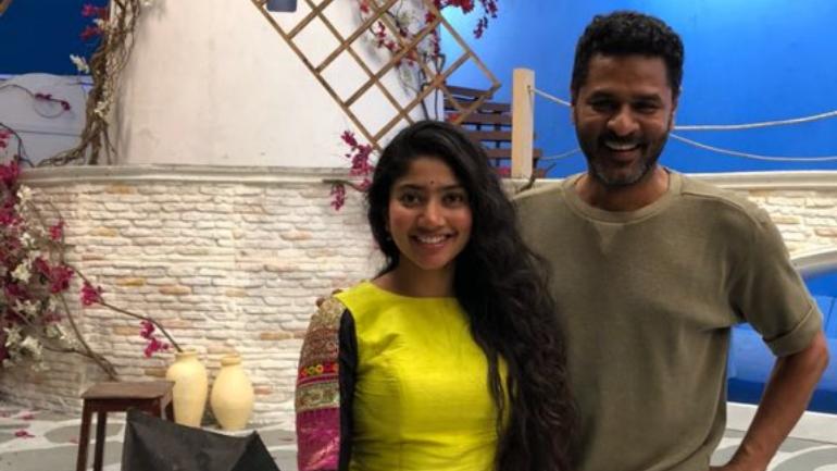 Sai Pallavi and Prabhu Deva on the sets of 'Maari 2'