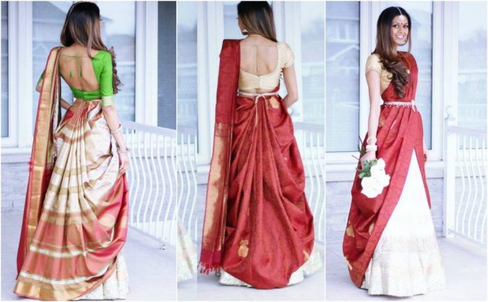 Lehenga saree e1594865422295