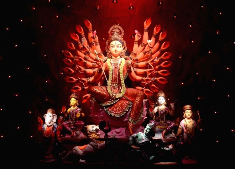 durga idol at alipore sarbojanin durga puja puja 463190