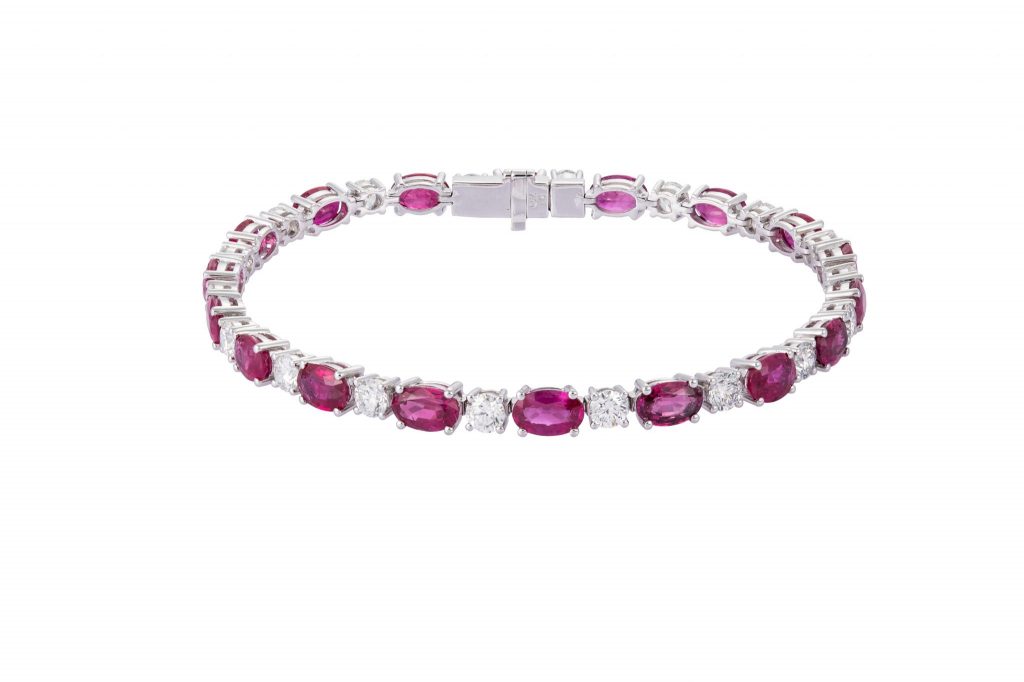 Ruby Diamond Bracelet