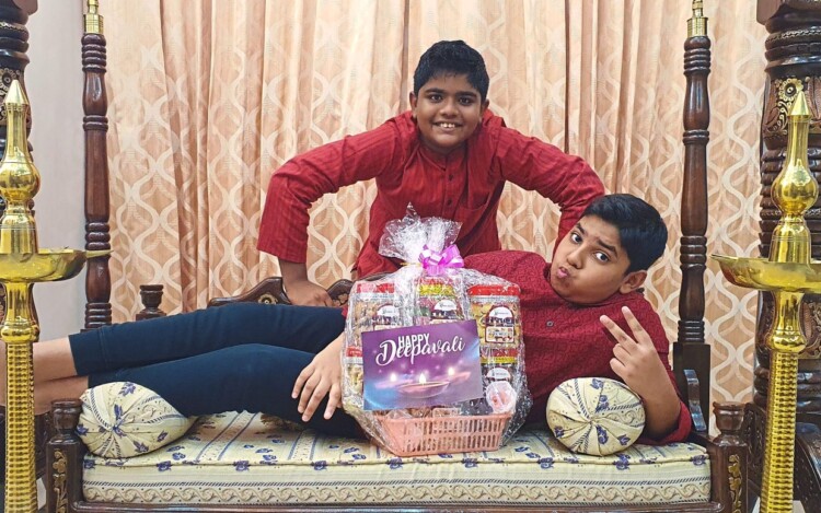 Jishnu (top) and Rakhael are just 12 years old but they have an online food platform to their name. — MURAIN SHANMUGANATHAN