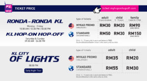 TICKET PRICE KLHOHO